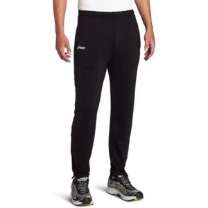 Asics Solid Black Training Pants with Ankle Bands